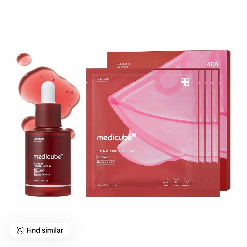 medicube NAD+ EGF Power Duo — Red Firming Serum & Mask